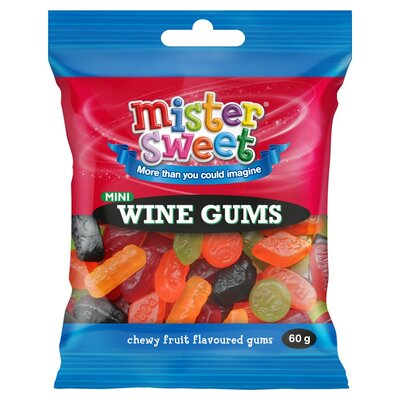 Mister Sweet Mini Bag Wine Gum Sweets 60g