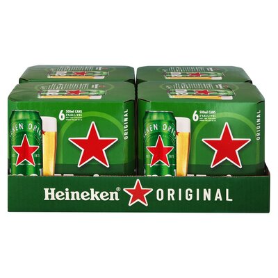 Heineken Lager Can 24 x 500ml