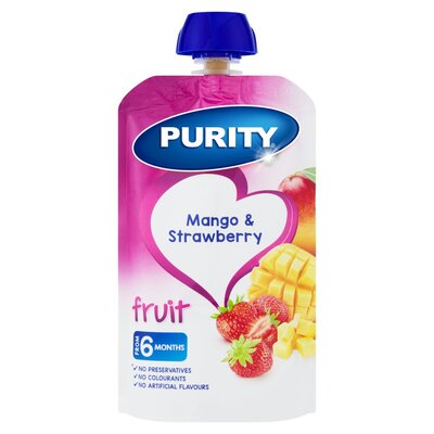 Purity Pouch Mango & Strawberry 110ml from 6 Months