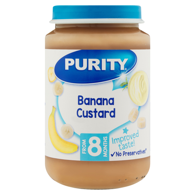 Purity Jar Banana Custard 200ml from 8 Months
