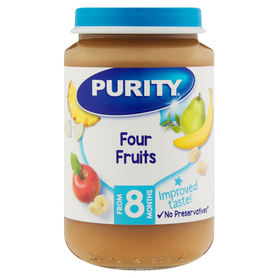 Purity Jar Four Fruits 200ml from 8 Months