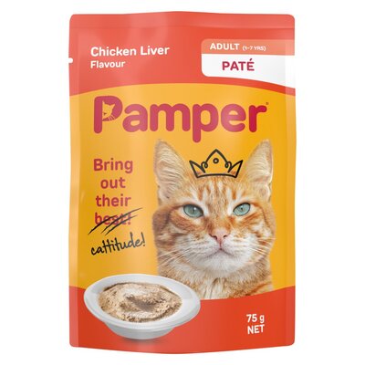 Pamper Pate Flavoured Chicken Liver 75g
