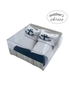 M/c Fancy Box Socks Boys Anchor