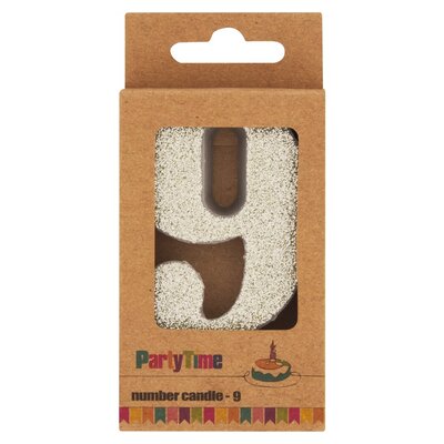 Party Time Number Candle No.9